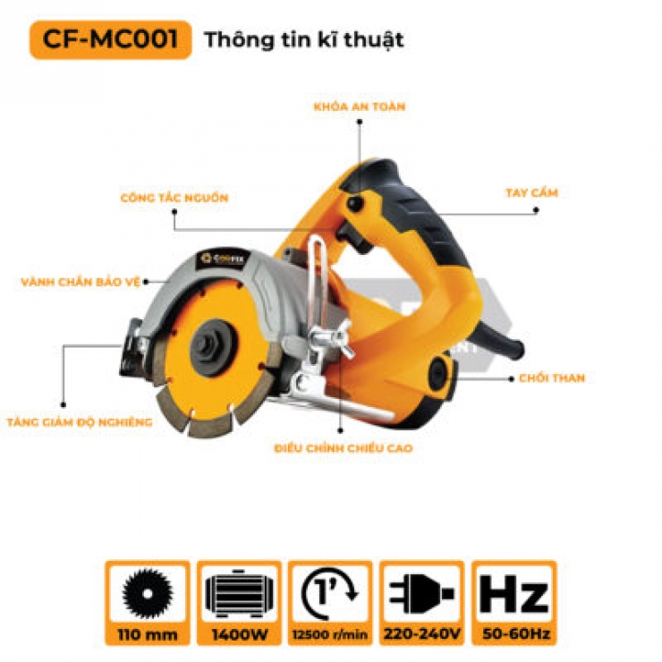 Máy cắt gạch 110mm Coofix CF-MC001