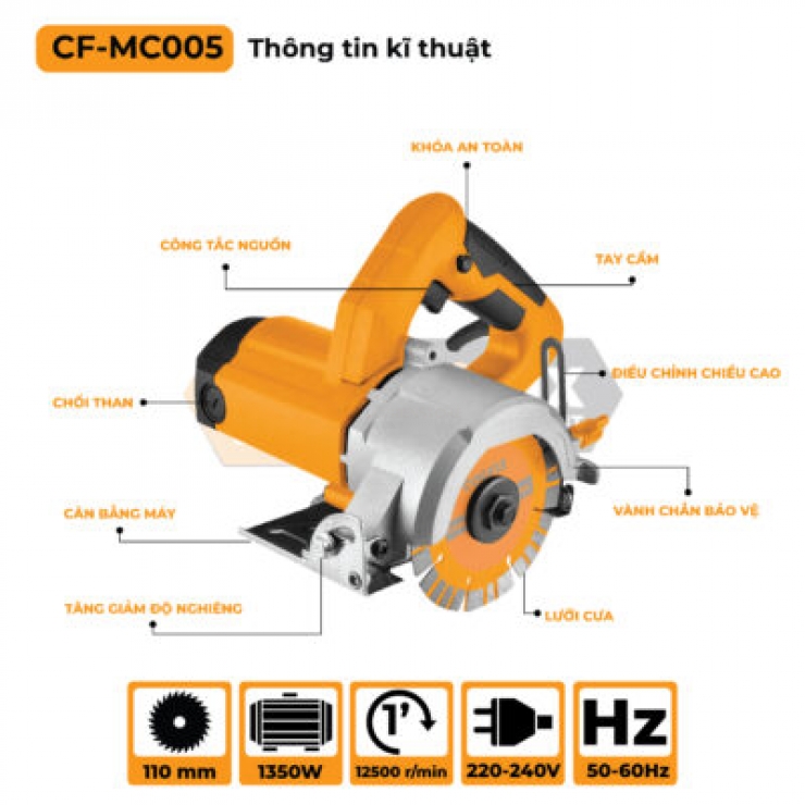 Máy cắt gạch 110mm Coofix CF-MC005