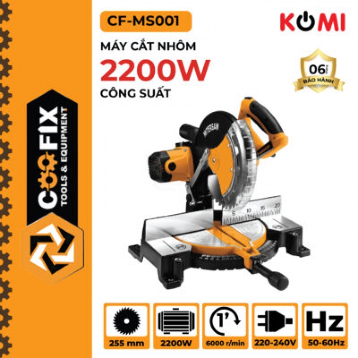 Máy cắt nhôm 255mm Coofix CF-MS001 2200W