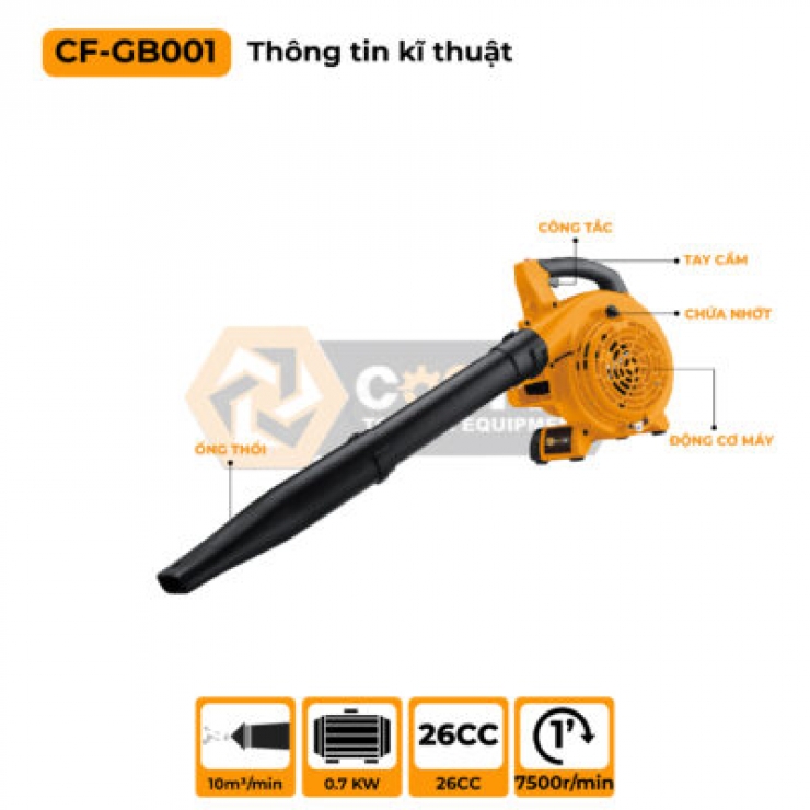 Máy thổi bụi chạy xăng 26CC 0.7kW Coofix CF-GB001