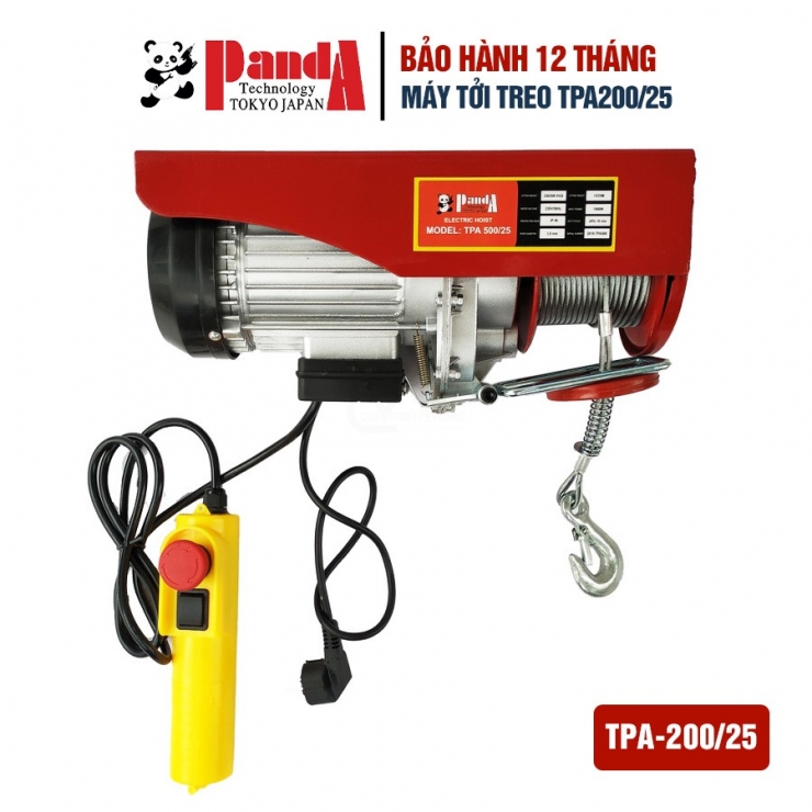 Máy tời treo 200kg Panda TPA400/25