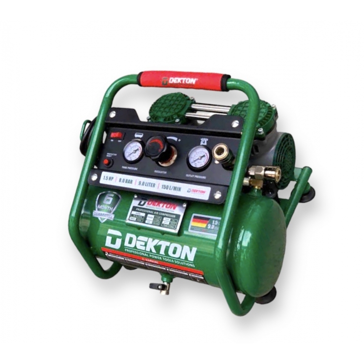Máy Nén Khí Không Dầu Dekton DK-AC2909R 1.5Hp bình 9lít