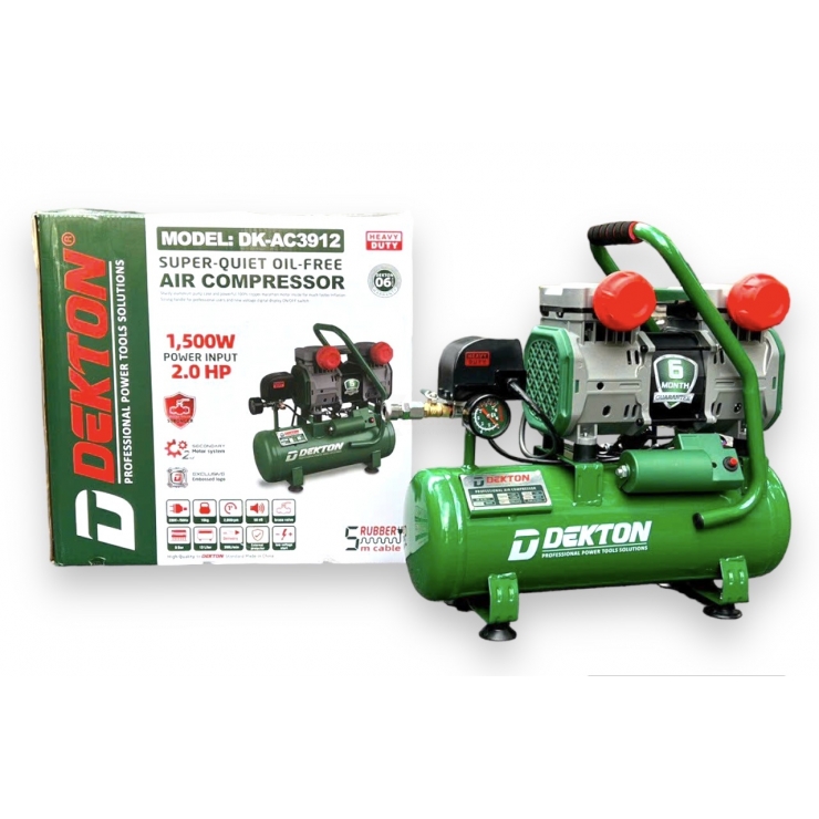 Máy nén  khí  bình hợp kim nhôm không dầu Dekton DK-2910ALT 1.5Hp bình 10lít