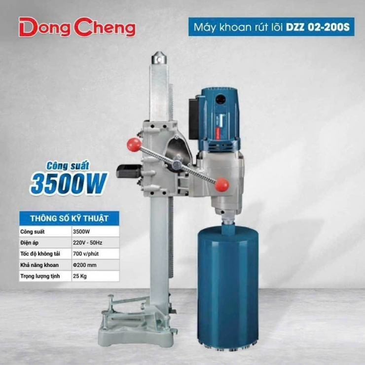 Máy Khoan Rút Lõi Dongcheng DZZ 02-200S 3500W