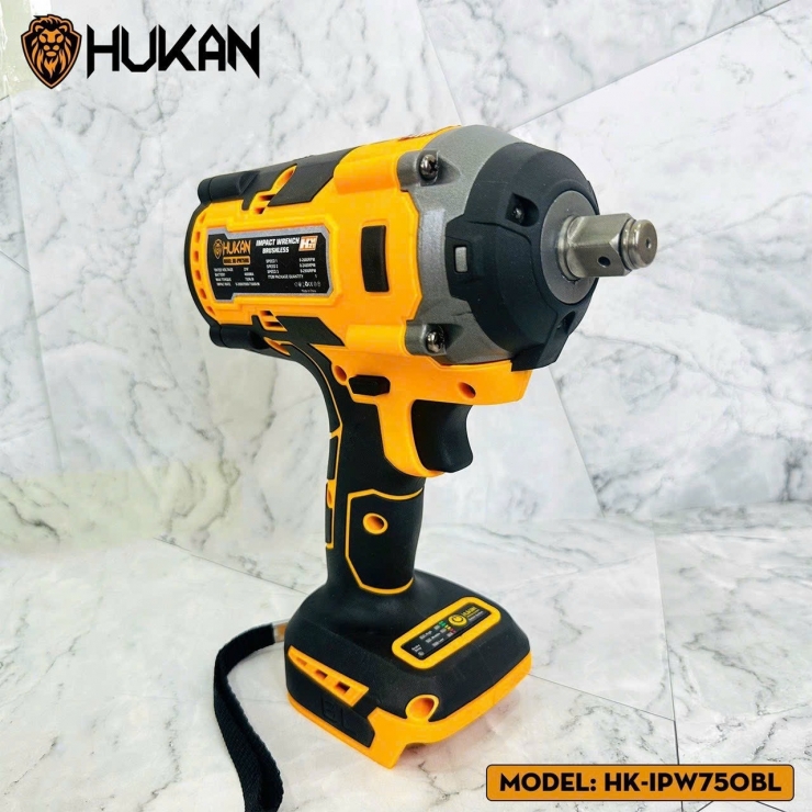 Thân Máy siết bulong dùng pin Hukan HK-IPW750BL ( chưa Pin & Sạc )