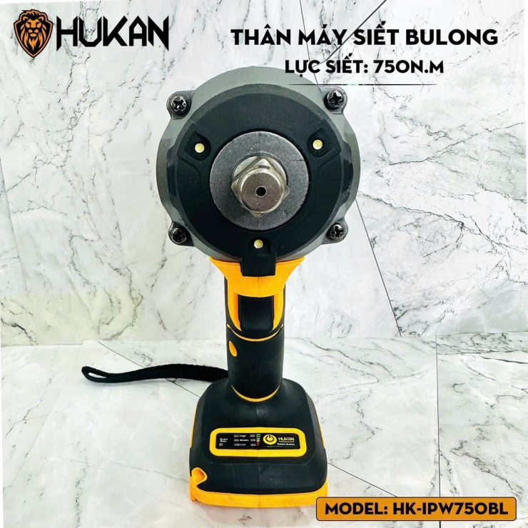 Thân Máy siết bulong dùng pin Hukan HK-IPW750BL ( chưa Pin & Sạc )