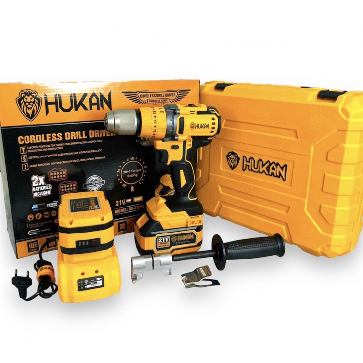 Thân Máy Khoan Pin 13mm Hukan HK-Z1200 90Nm ( Chưa Pin & Sạc )