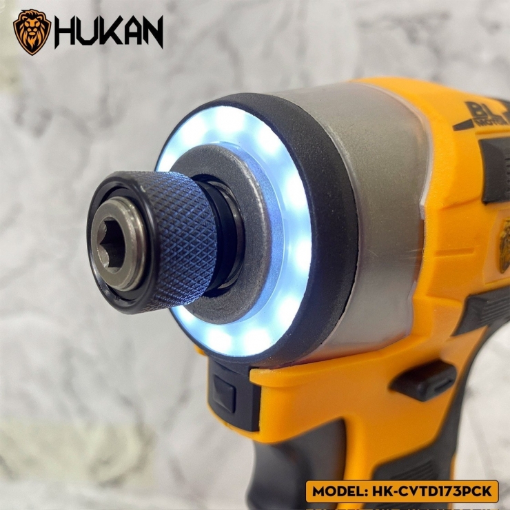 Combo máy bắt vÍt dùng pin Hukan HK-CVTD173PCK