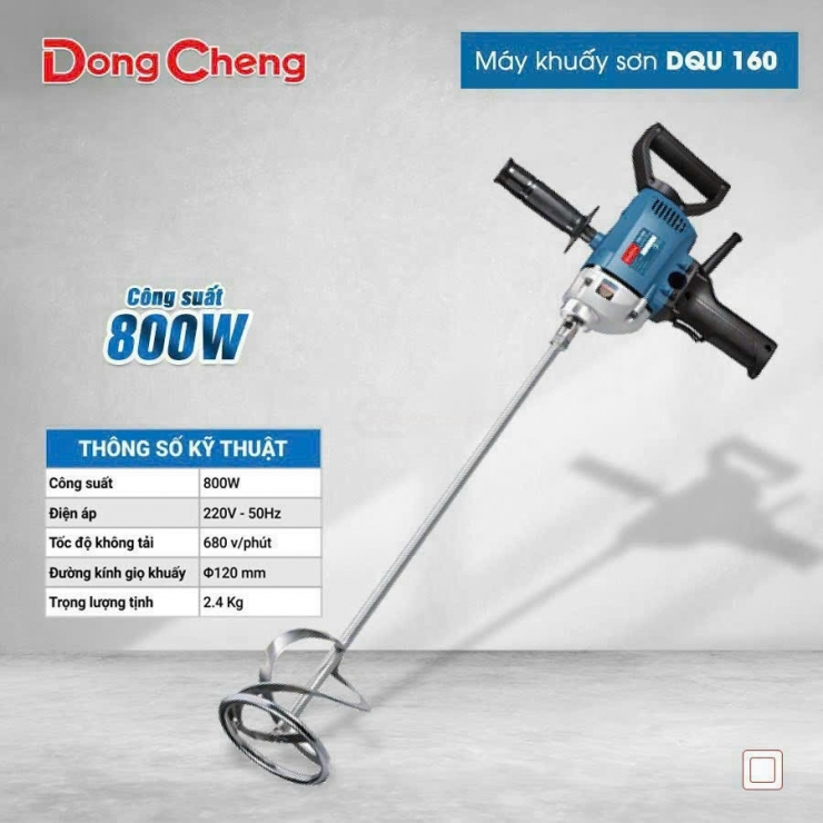 Máy khuấy sơn Dongcheng DQU160 800W