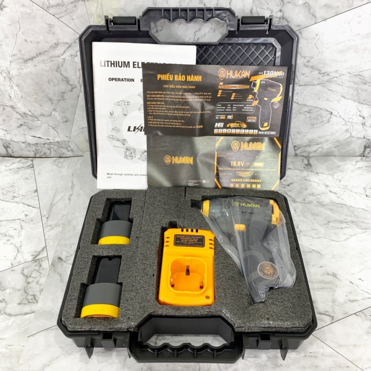 Combo Máy Chuyên Vít Pin Hukan HK-EC130MCL 16.8V