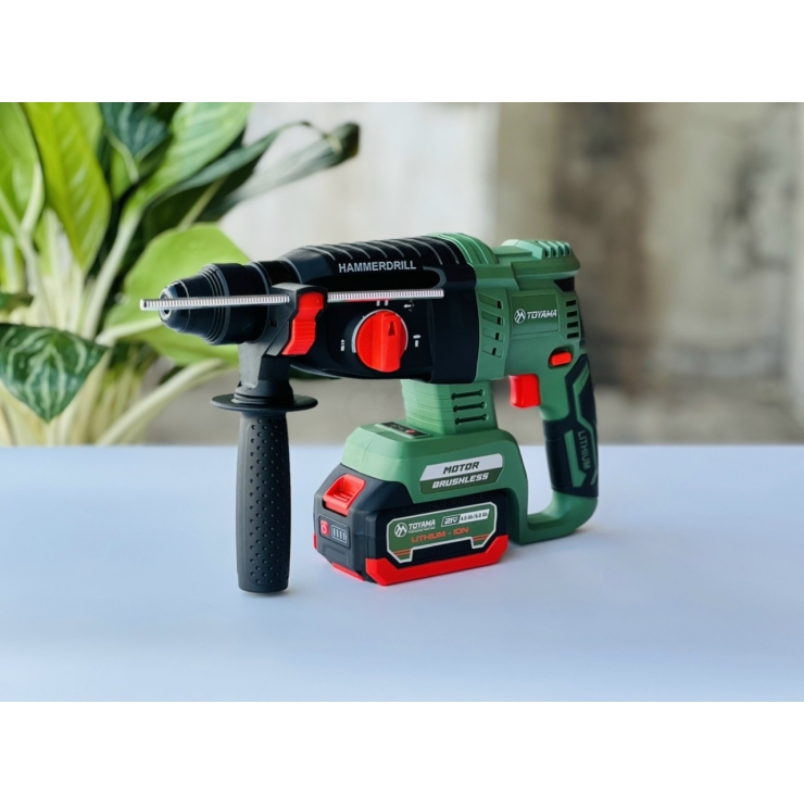 Combo Máy Khoan Bê Tông Dùng Pin Toyama BT-01 3 chức năng