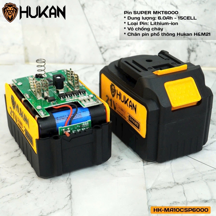 Pin Hukan HK-MKT6000 Super 15cell 6Ah
