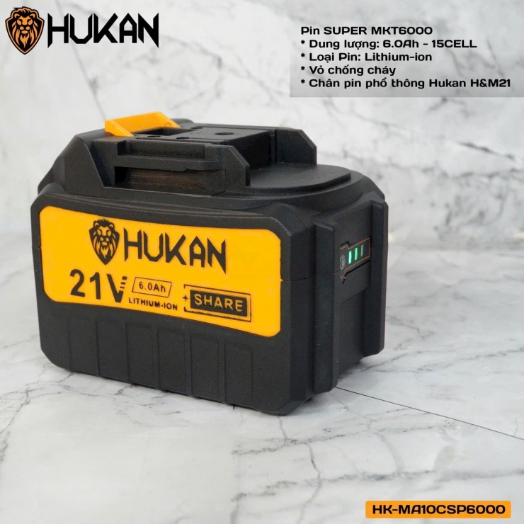 Pin Hukan HK-MKT6000 Super 15cell 6Ah