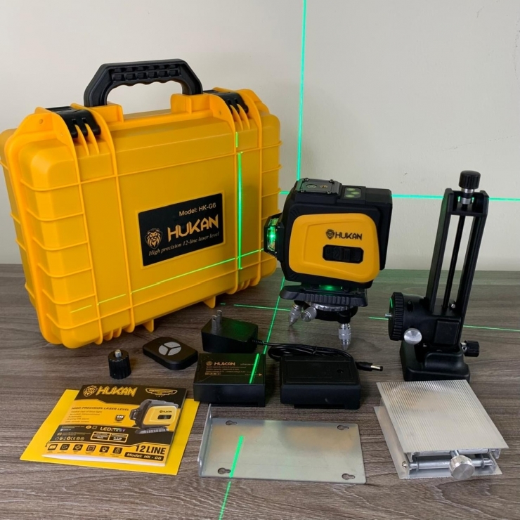 Máy Cân Băng Laser 12 Tia Xanh Hukan HK-G6