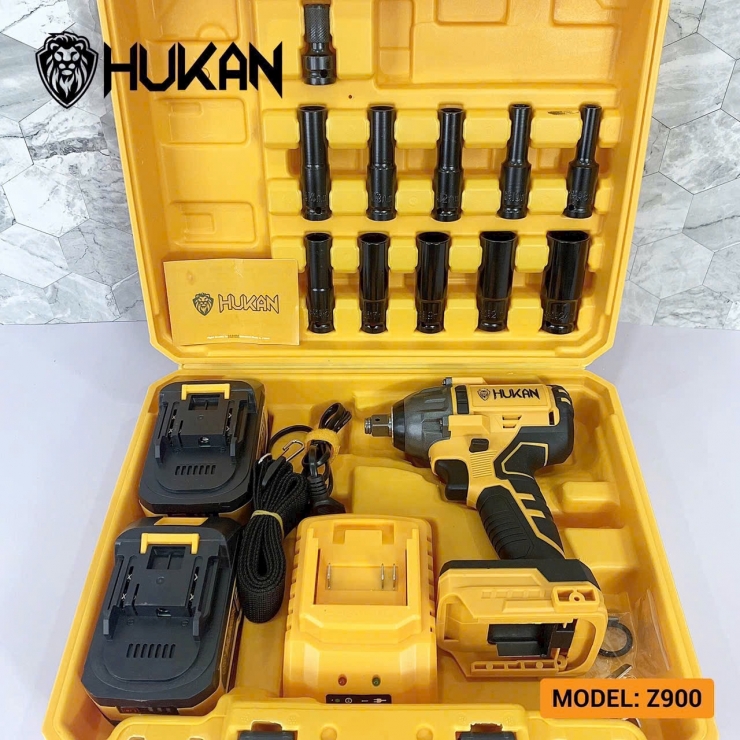 Combo Máy Siết Bulong Pin Hukan HK-Z900
