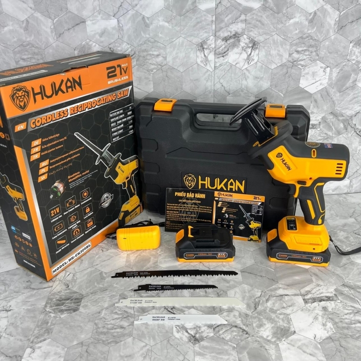 Combo Máy Cưa Kiếm Dùng Pin Hukan HK-3055T