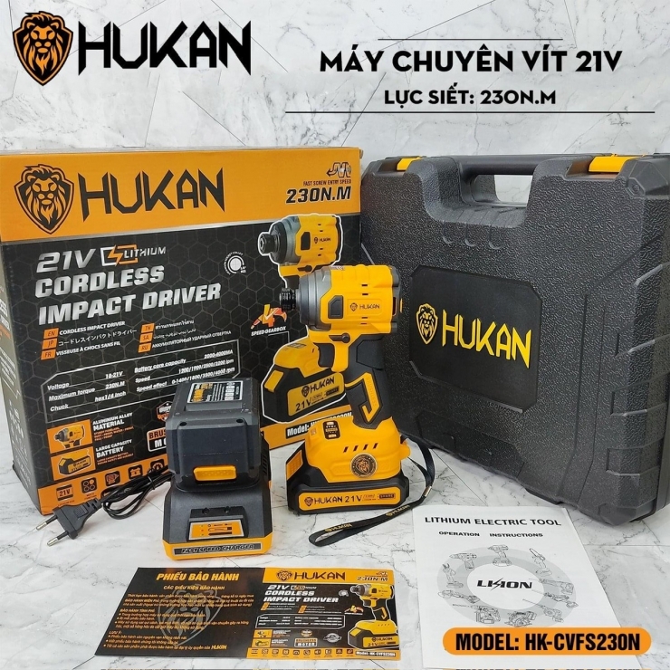 Combo Máy Chuyên Vít Dùng Pin HUKAN HK-CVFS230N