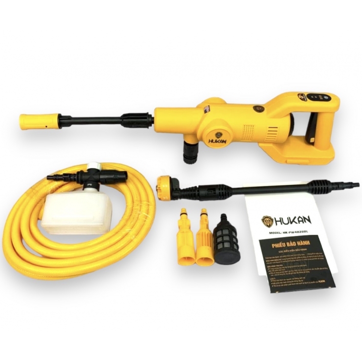 Máy rửa xe Pin 21V Hukan HK-PW4820BL Brushless