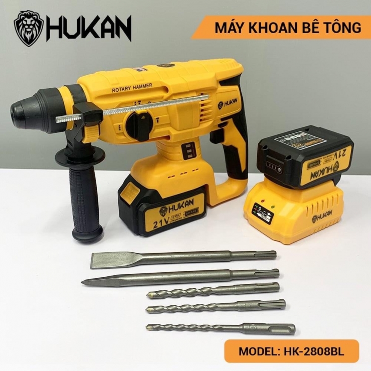 Thân Máy Khoan Đục Pin HuKan HK-2808BL ( 3 Chức Năng )