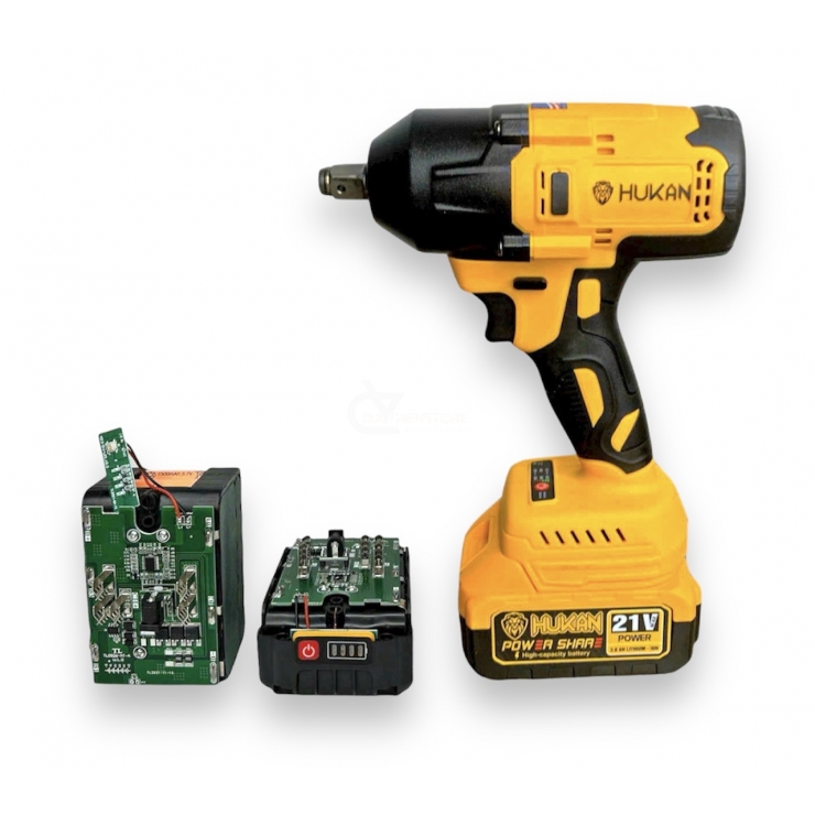 Combo Máy Siết Bulong Dùng Pin Hukan Hk-F90 600Nm