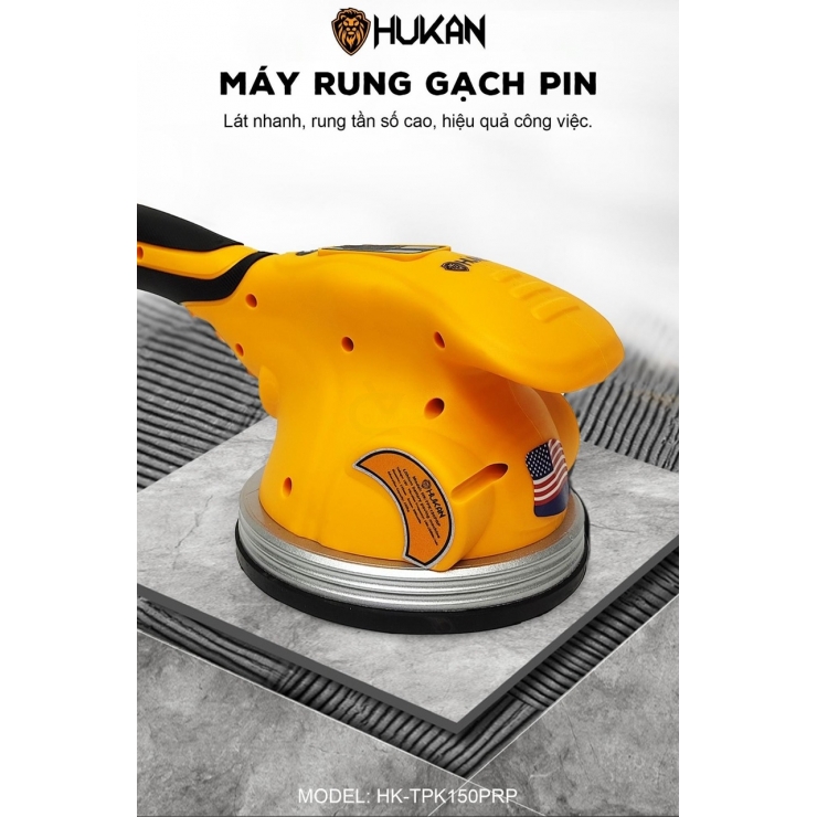 Thân Máy Rung Gạch Pin Hukan HK-TPK150PRP Hút Tự Động
