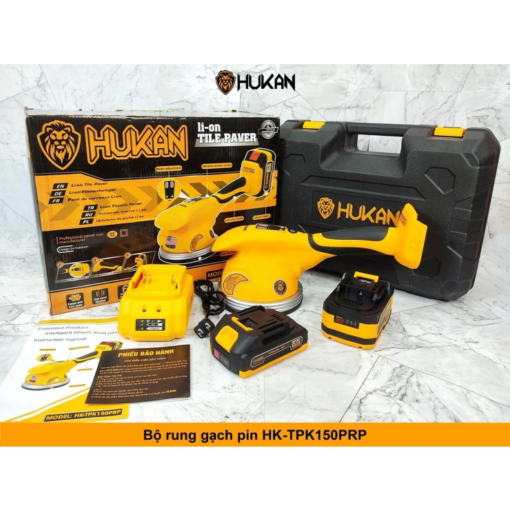 Combo máy rung gạch pin Hukan HK-TPK150PRP 