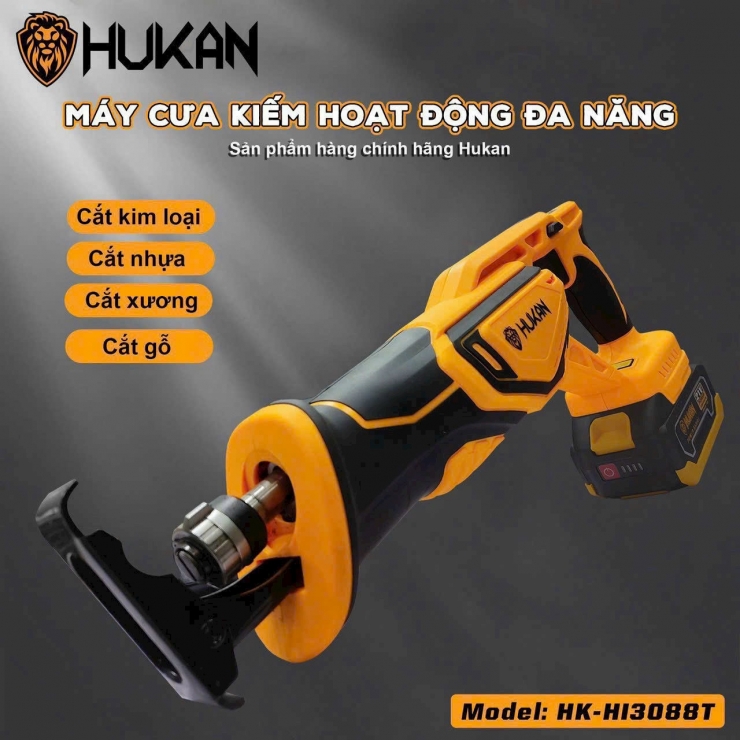 Combo Máy cưa kiếm dùng pin Hukan HK-HI3088T
