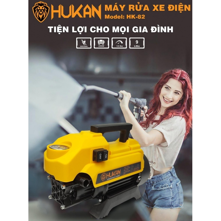 Máy xịt rửa xe 2200W Hukan HK-82