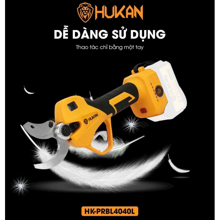 Kéo cắt cành 40mm Pin 21V Hukan HK-PRBL4040L Brushless