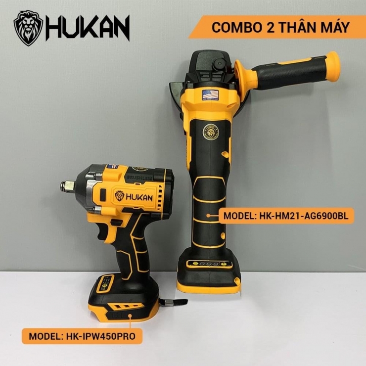 Combo Thân Máy Siết Bulong Pin 450Pro + Mài Pin AG6900BL