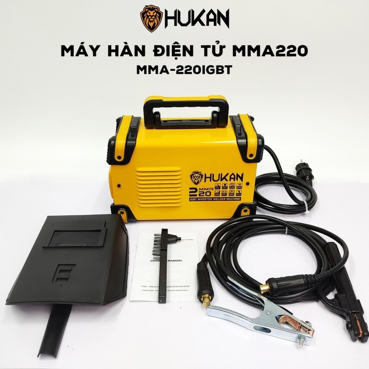 Máy Hàn Điện Tử Hukan MMA-220IGBT ( chuyên que 3.2mm )