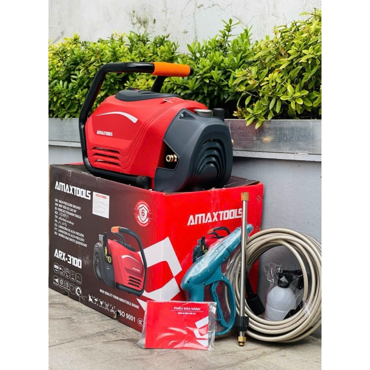 Máy rửa xe cao áp 3100W Amaxtools ARX3100 chỉnh áp