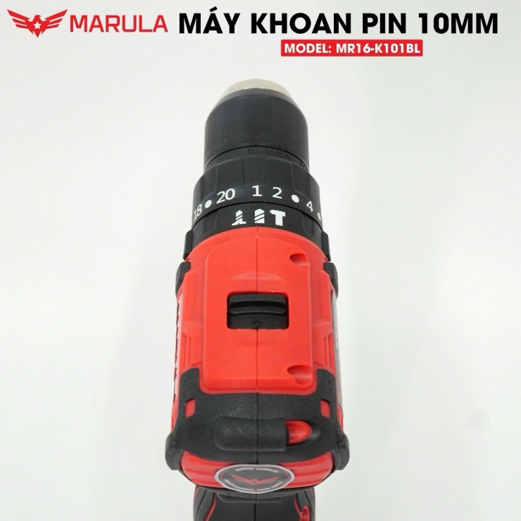Combo Máy Khoan Pin 10mm Marula MR16-K101BL