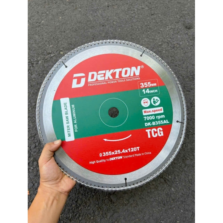 Máy cắt nhôm 355mm Dekton DK-CN355TT chuyên nhôm XingFA
