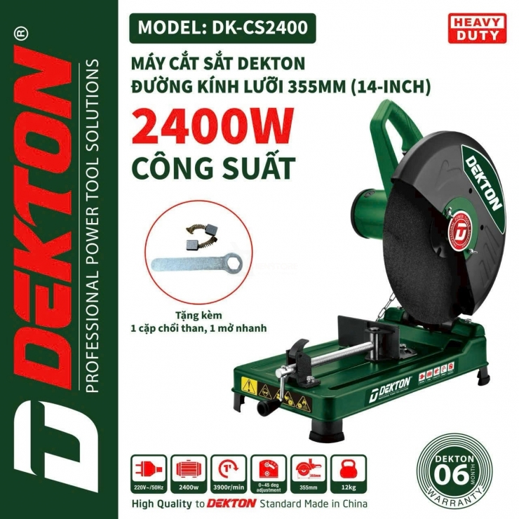 Máy cắt sắt 2400W Dekton DK-CS2400