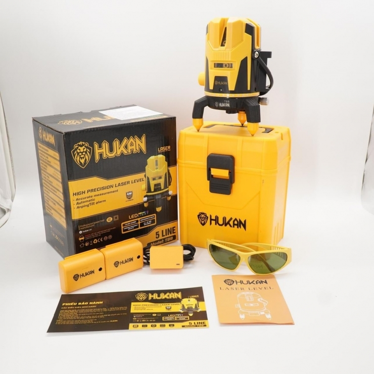 Máy cân bằng Laser 5 tia xanh Hukan HK-T88 