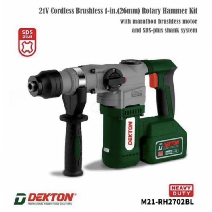 Máy khoan đục Pin 21V Dekton M21-RH2702Bl dòng Hammer