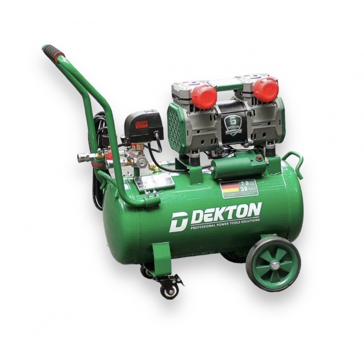 Máy nén khí không dầu 30 lít Dekton DK-3930PLUS 2.0Hp 50s đầy bình 