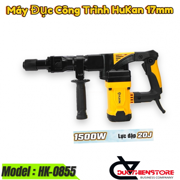 Máy Đục Bê Tông 17mm Hukan HK-0855 1500W