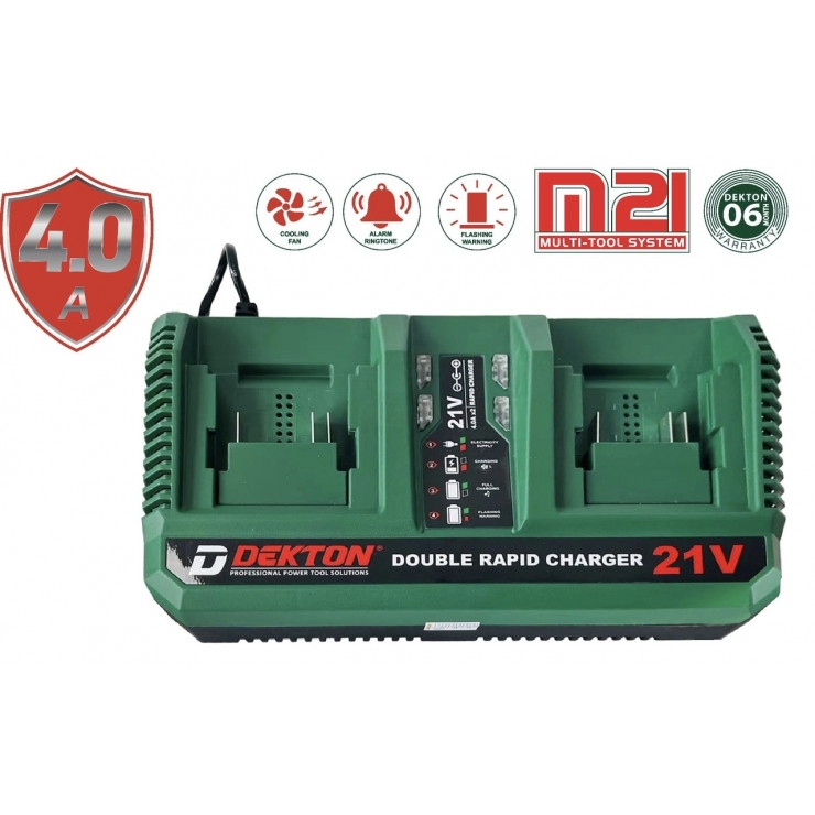 Sạc đôi 21V 4.0Ah Dekton M21-S40x2PLUS