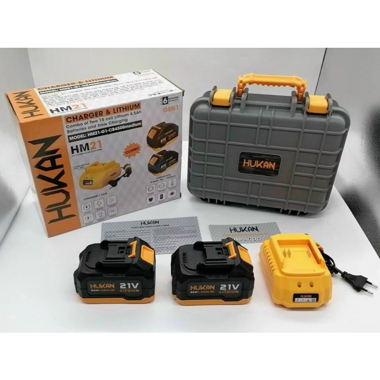 Pin Hukan HM21-G1-CB4500medium ( Combo 2 Pin 4.5AH + Sạc + Thùng )
