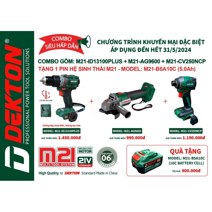 COMBO  M21-RH2602CP + M21-AG9600 + M21-CV250CP ( Tặng Pin Trị Giá 850 K )