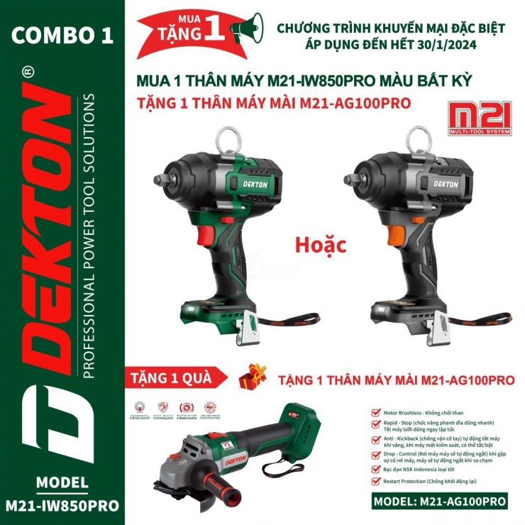 COMBO khuyến Mãi Bulong M21-IW850PRO ( Tặng Thân Giá Trị )