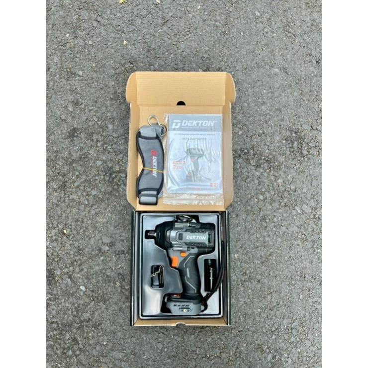 Combo  Máy Siết Bulong Pin Dekton D20-IW550PRO ( Chân Pin D20 Dewalt )