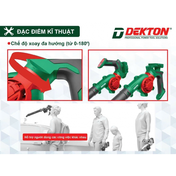 Máy thổi bụi dùng Pin 21V Dekton M21-TB03 