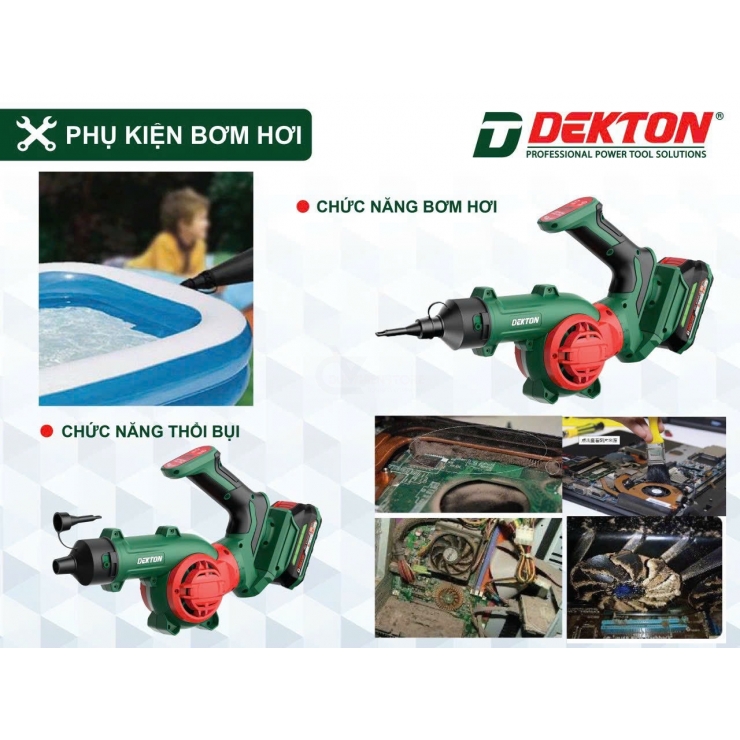 Máy thổi bụi dùng Pin 21V Dekton M21-TB03 