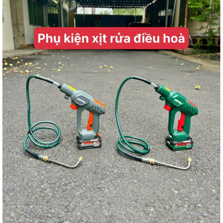 Bộ Phụ Kiện Cho Máy Rửa Xe Pin Dekton ( Chuyên Rửa Điều Hòa )