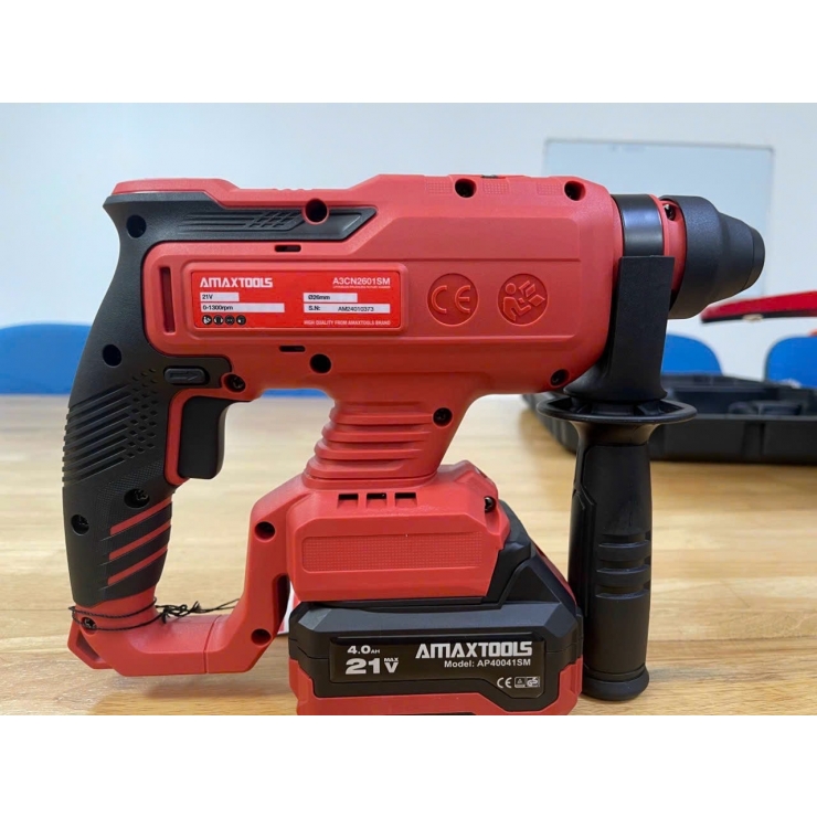 Máy khoan bê tông Pin 21V Amaxtools A3CN2601-SM 3 chức năng