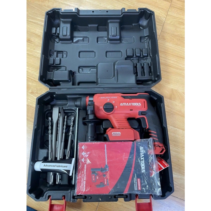 Máy khoan bê tông Pin 21V Amaxtools A3CN2601-SM 3 chức năng
