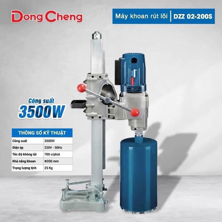 Máy Khoan Rút Lõi 200mm Dongcheng DZZ200S